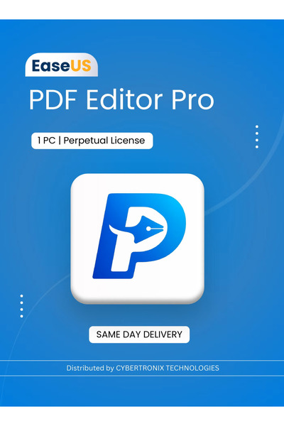 EaseUS محرر PDF الاحترافي | ترخيص دائم لجهاز كمبيوتر واحد | ترخيص رقمي | توصيل في نفس اليوم