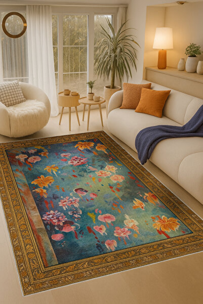 Rugs Modern Halı سجادة زخرفية منسوجة بنمط تقليدي وزهور من موسو موسو1502