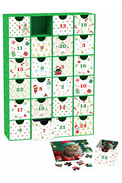Eurographics Cats Advent Calendar, 24 puzzles, 50 pieces
