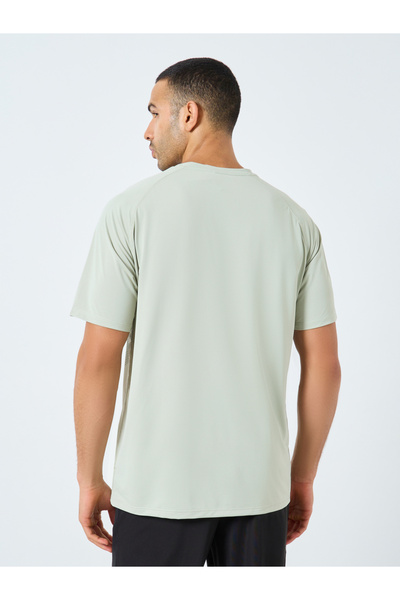 Styli Regular Fit Athleisure T-Shirt with Front Print Detailing