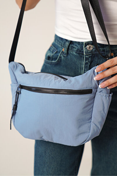 Solo Bag Жіноча синя багатоочна водонепроникна сумка через плече