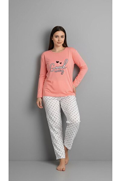 new ats Plus Size Women's Cotton Pajamas Set