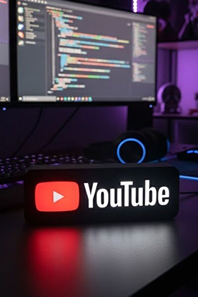 MEK Youtube Logolu Dekoratif Aydınlatma