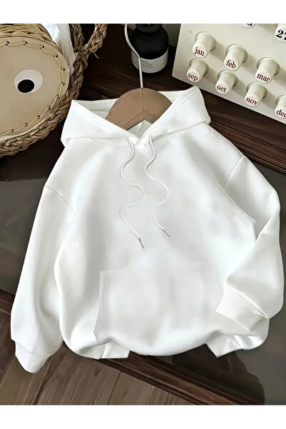 Touz Moda Leopard Streetwear Printed Unisex Oversized Hooded Sweatshirt Hoodie