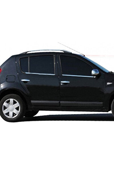 ServetDizaynOto Dacia Sandero Stepway Uyumlu 2006-2012 Krom Cam Çıtası 4 Parç...