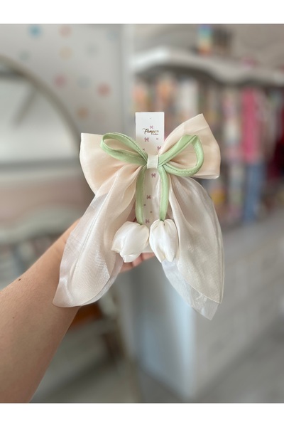 pempem bandana Girl Child Tulip Detailed Clip Hairpin