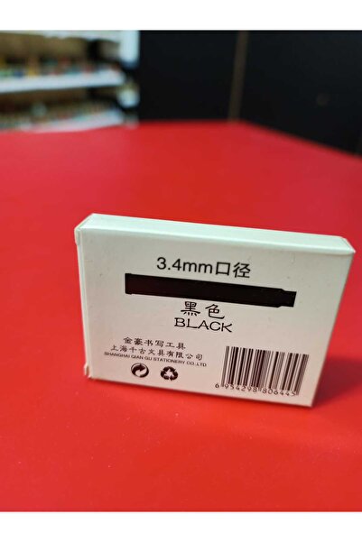 jinhao Dolma Kalem Kartuşu BLACK-SİYAH 5li Paket --kartuş ucu 3,4mm dir---