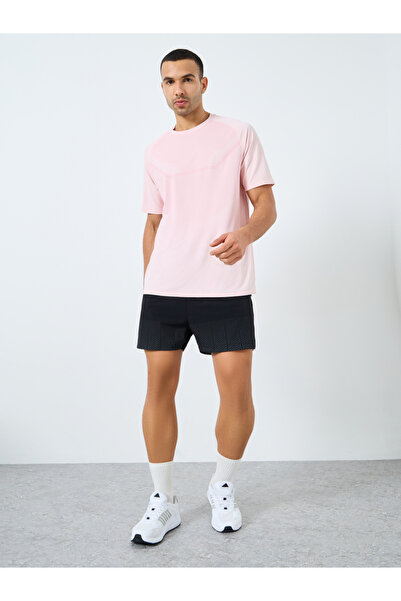 Styli Regular Fit Athleisure T-Shirt with Front Print Detailing