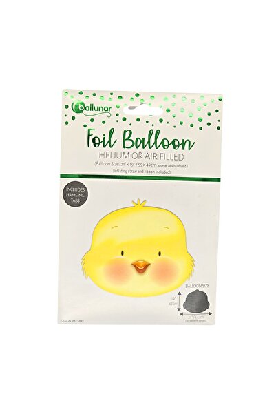 Eurowrap Foil balloon, 49x55 cm, chick pattern