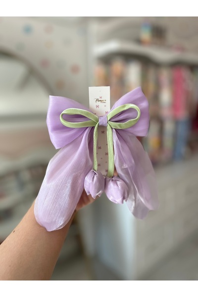 pempem bandana Girl Child Tulip Detailed Clip Hairpin