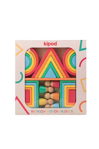 KIPOD Jucarie de construit Montessori Curcubeu