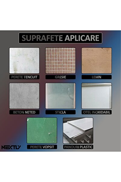 NEXTLY 3D Waterproof Peel & Stick Wallcovering – Modern, Multi-Colored, 5.3 sqm Coverage Set