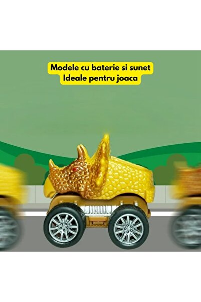 MACVI ® Interactive Dinosaur Truck with Lights & Sounds, 3 Vehicles, Ramp & Accessories, 3+