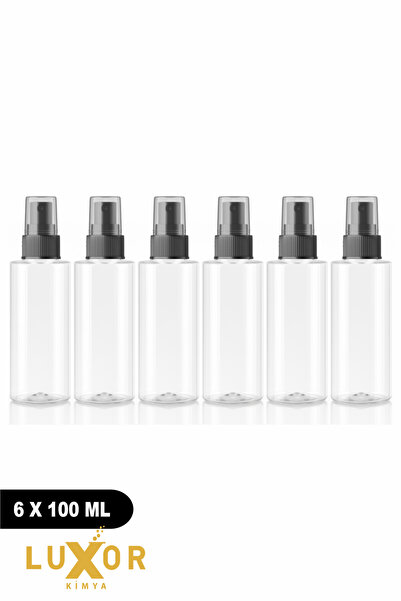 Luxor Kimya 100 ML Boş Spreyli Şişe - 6 Adet