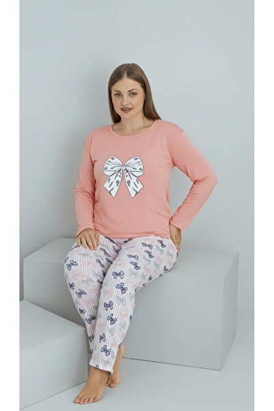new ats Plus Size Women's Cotton Pajamas Set