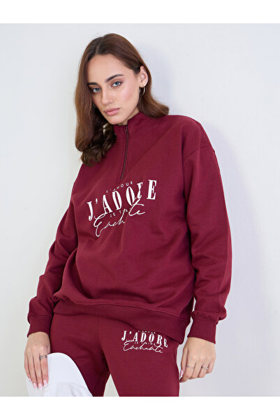 Styli Regular Fit Longline Sweatshirt and Cuffed Joggers Co-Ords