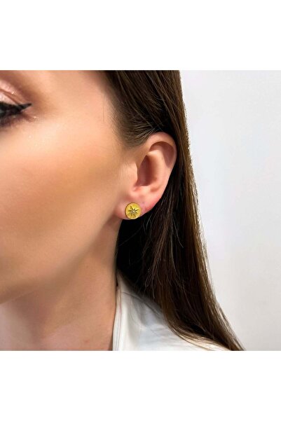 Bijuteria SORELLY Cercei din argint placați cu aur Steaua Nordului