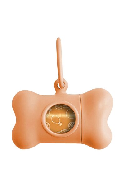 UNITED PETS Dispenser de pungi pentru animale Bon Ton Provenzal Dog Portocaliu (8 x 4,2 x 5 cm)