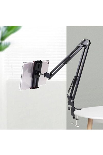 The Kaku Masa Tablet Tutucu & Telefon Tutucu Esnek Uzun Kollu 6" 10" Teleskopik 360 Derece Metal Stand