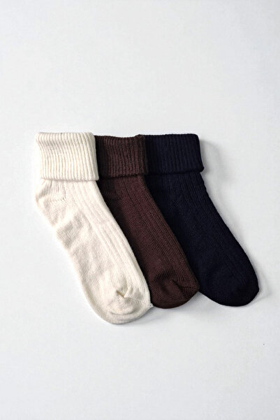 Ollero 3 Pairs of Women's Winter Curled Terry Socks
