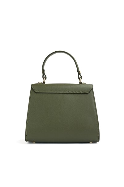 Posete Fagaras Thea Safiano Leather Purse - Khaki, 1 Compartment, 1 Pocket, Adjustable Strap max. 120 cm