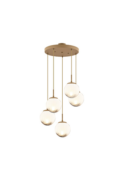 Apliqa Lustra HubRom, MIRSAD 4150-5Y-FR 40x80 cm 5xE27-60W Antiq