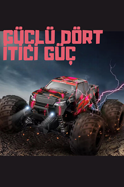 welcomein Oyuncak 2.4 Ghz Uzaktan Kumandalı Dev Teker 4X4 20 Km Hız Yapan Rock Crawler Araba Monster