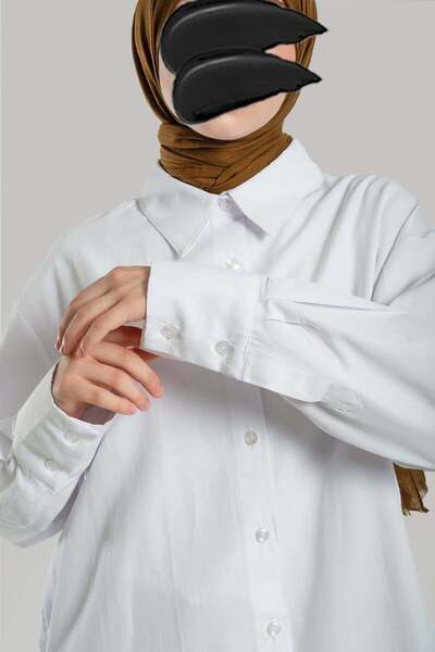 Emare Basic Hijab Shirt - White