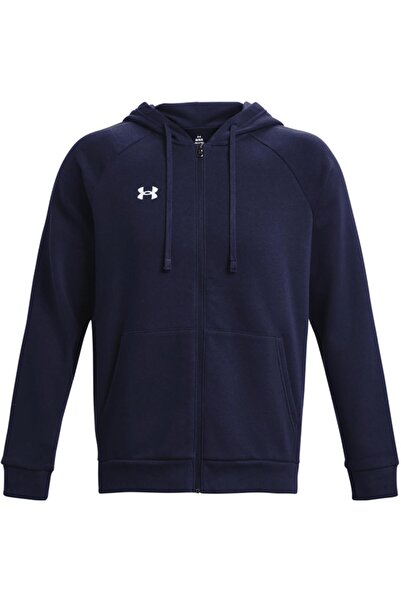 Under Armour Hanorac cu fermoar complet Rival Fleece pentru bărbați - bleumar...