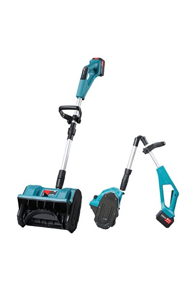 FOXMAG24 Cordless Snow Blower, 31cm, Extendable Rod, Safety Switch, Charger I...