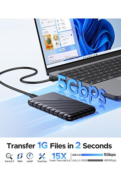 Orico 2.5 inch External Hard Drive Enclosure USB 3.0 to SATA III (25PW1-U3)