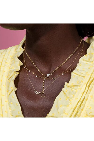 delis Lantisor argint 925, JW1838, model interconectat, placat cu aur