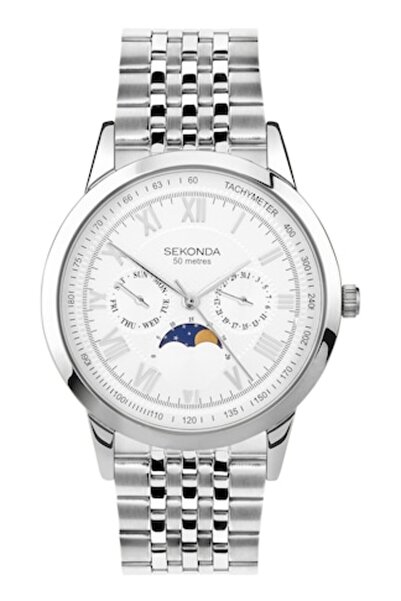 Sekonda Ceas bărbătesc cu cuarț Armstrong Moon Phase 30229, argintiu