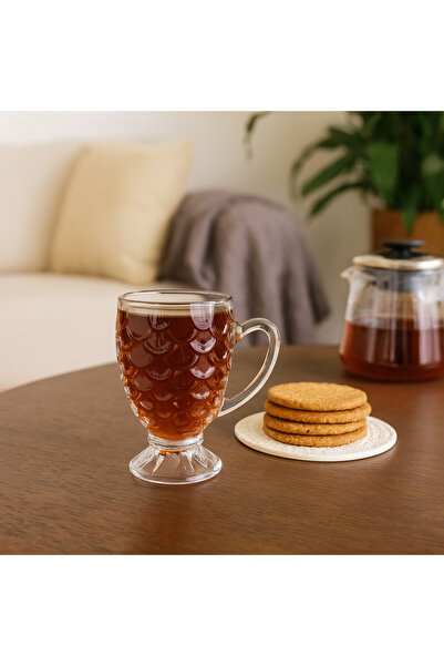 Lüks Sepeti Zelda - Luxury Tea Cup Set 6 Piece Mug with Handle - 100 ml