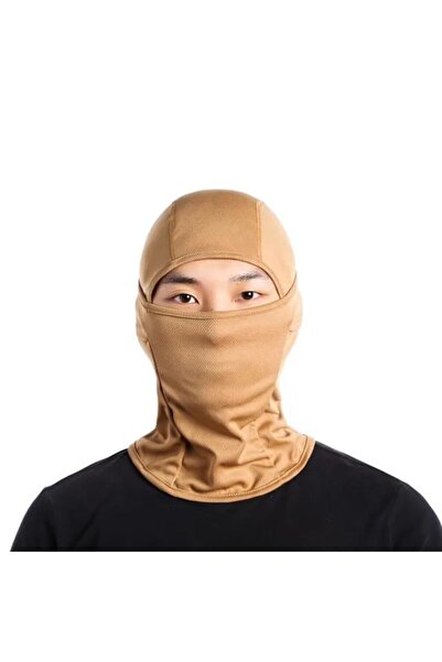 .YNNA Multifunctional Tactical Military Balaclava/Beanie, Unisex, Universal, 6-in-1, Quick-Dry, Beige