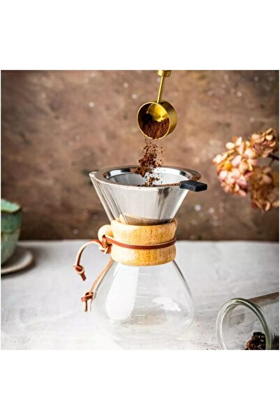 Kinghoff Glass coffee container, 10 filters, capacity 400 ml,