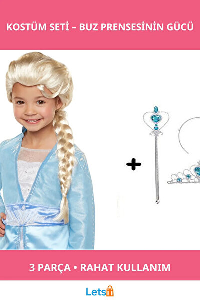 Letsii Frozen Elsa Costume for Kids 3 Piece Set