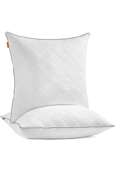 Talis Set de 2 perne vara iarna reversibila Songmics Alb 80x80x18 cm Polyeste...