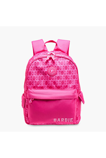 Barbie Printed Backpack with Adjustable Straps and Zip Closure - 16 inches