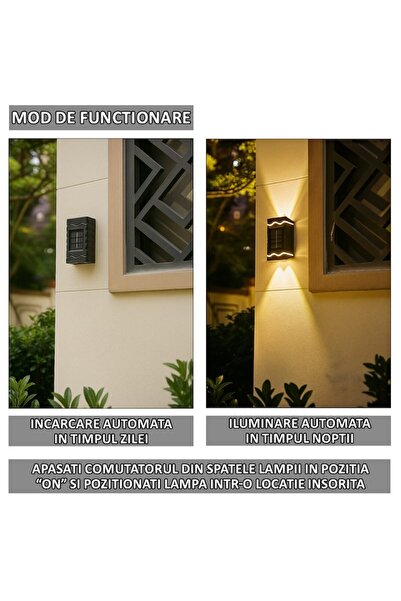 NEXTLY Modular Solar Wall/Garden Lights Set, Warm Light, Water-Resistant, Pack of 12, Black