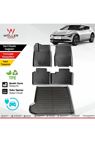 wöller Kia Ev6 Paspas Bagaj Havuzu Set Elektrikli 2022 Sonrası Uyumlu 3d Ultr...