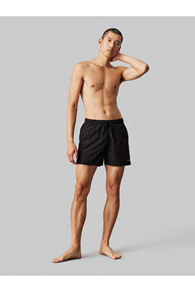 Calvin Klein Men Pvh Black/White Medium Drawstring Swim Shorts Pack of 2