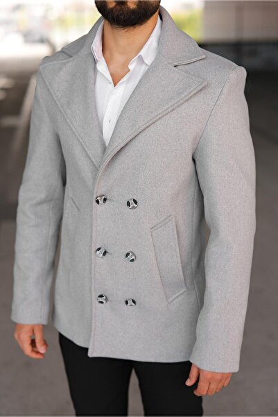 ronex Double-Breasted Yaka Men's Cashemere Coat