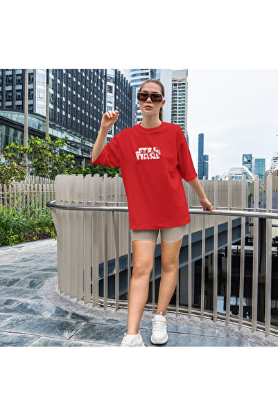 The Lucid Lab Μπλουζάκι Star Wars oversized - Κόκκινο