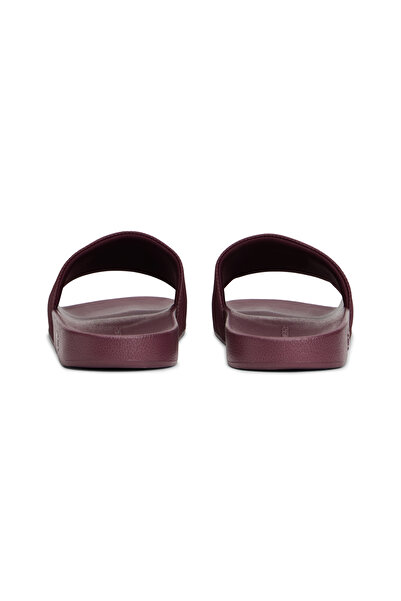 Tommy Hilfiger Men Deep Burgundy Corporate Textured Pool Slides