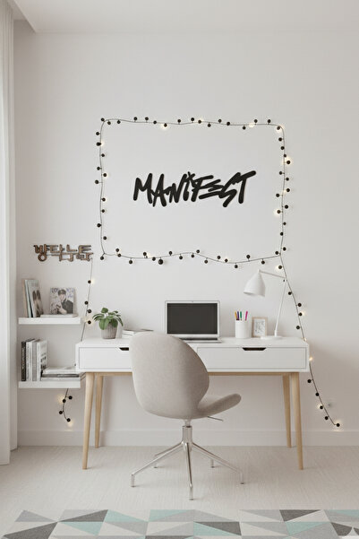 Grandmix Manifest Yazılı Metal Duvar Tablosu Genç Odası Duvar Dekoru