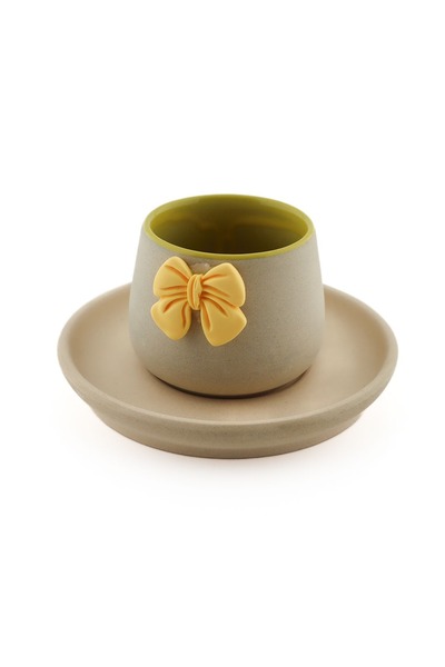 Generic 1 Piece Series Mug Cup Bow Design Tea Coffee Presentation Cup 110ML