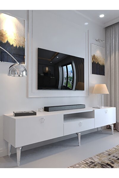 lullaby furniture KARNAVAL TV ÜNİTESİ - SA2-1006-1 BEYAZ SİLVER