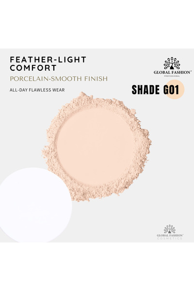 global fashion Global Fashion matte finish powder, 12g, G01