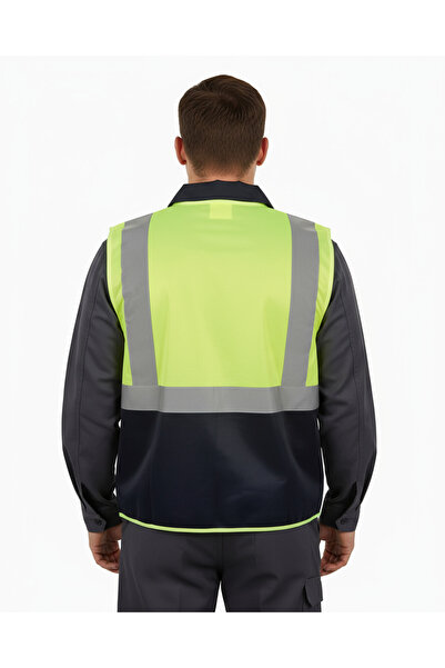 PandaForma Hi-Vis Reflective Engineer Warning Vest
